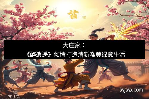 大庄家：《醉逍遥》倾情打造清新唯美绿意生活